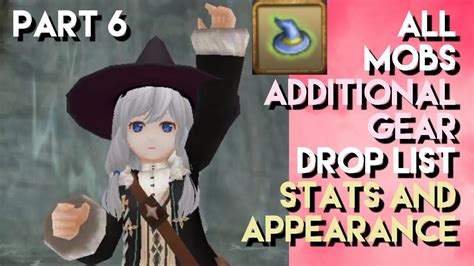 Toram Online: All Mobs Additional Gear Drop List.